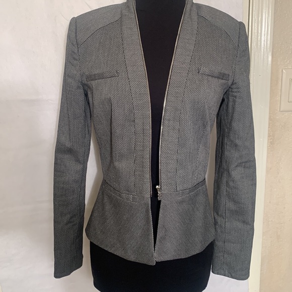 Etcetera Size 0 Black/Gray Jacket, Pit to Pit 17 1/2”, Length 24” New - Picture 11 of 12